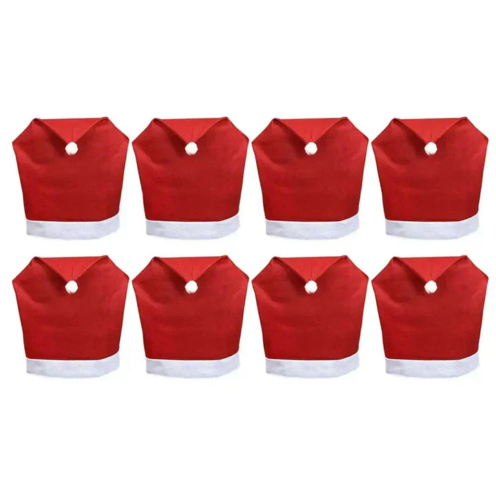 Lisslune | SantaSeat Christmas Chair Covers – Set of Decorative Chair Covers with Santa Design
