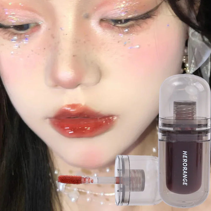 Rynx | Mirror Jelly Glass Lip Gloss Moisturizing, non-sticky Lip Tint Lip Plumper Mirror Water Liquid Lipstick Women Makeup Cosmetics