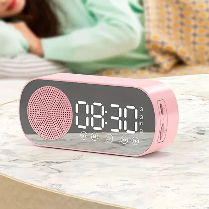 Lisslune | Digital Alarm Clock with Bluetooth Speaker & FM Radio