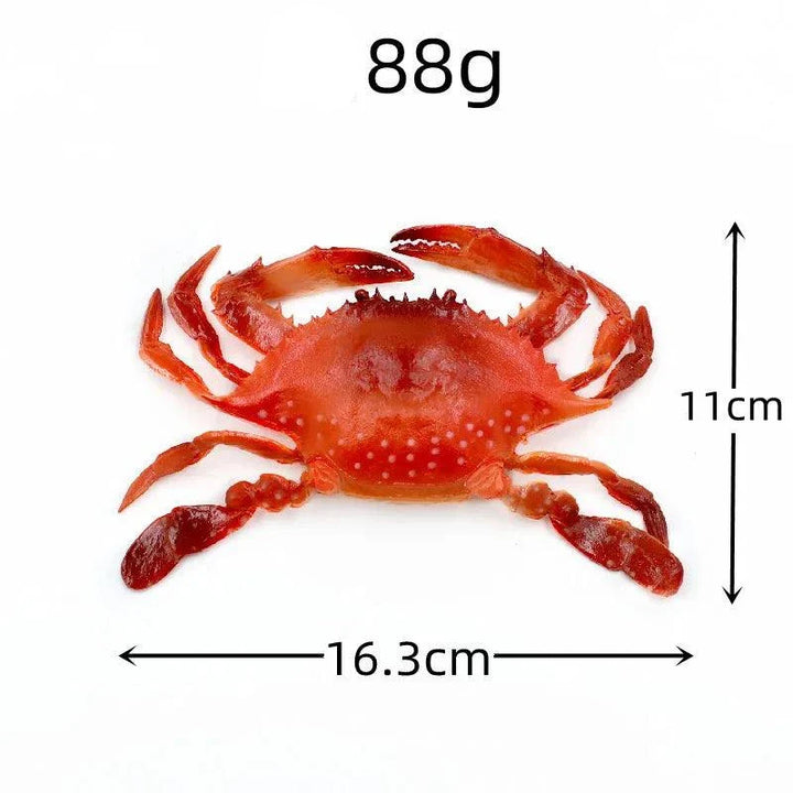 Lisslune | Life-like Artificial Crab Display Model - Perfect Seafood Prop for Culinary Art, Photography and Home Aesthetics