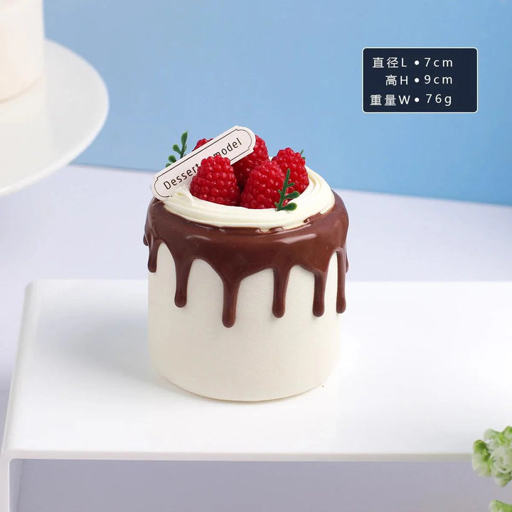 Lisslune | Realistic Synthetic Fruit Cake Model for Home Decor and Photography - 1 pc. FCYY-MIX2