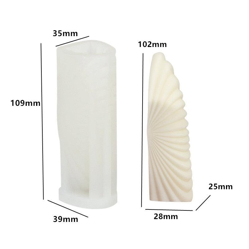 Lisslune | Creative spiral column silicone mold for unique candle and soap making!
