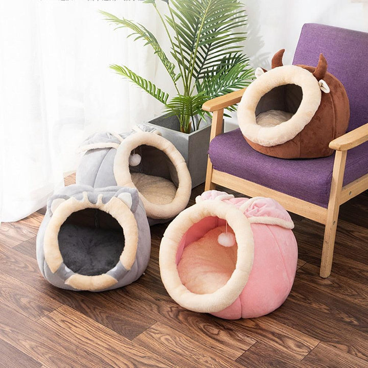 Lisslune | Ultimate Cat Comfort Oasis: Plush Cozy Hideaway Nest