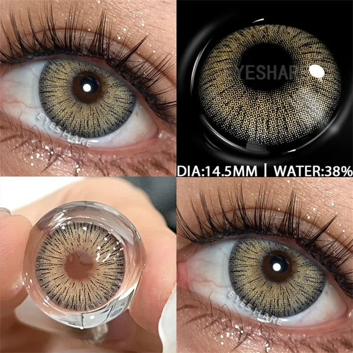 Rynx | 1 Pair of Colorful Contact Lenses for Eye Fashion High-Quality Lenses Blue Lenses Green Contact Lenses Annual Cosmetic Eye Contact Lenses