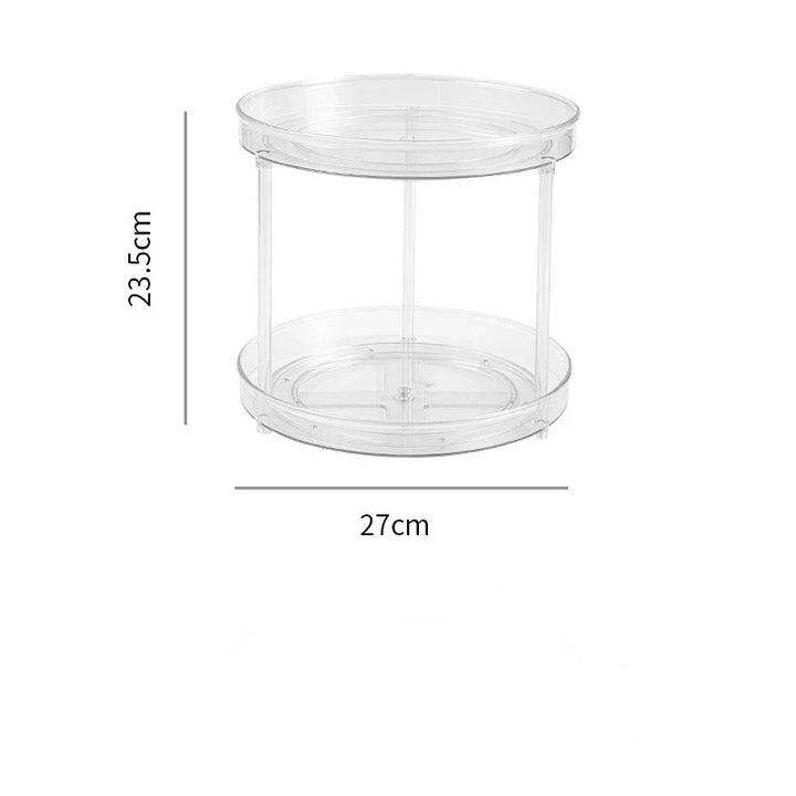 Rynx | Desk Cosmetic Shelf Rotatable Bathroom Shelf Large Capacity Perfume Aromatherapy Skin Care Product Storage Shelf Organizer