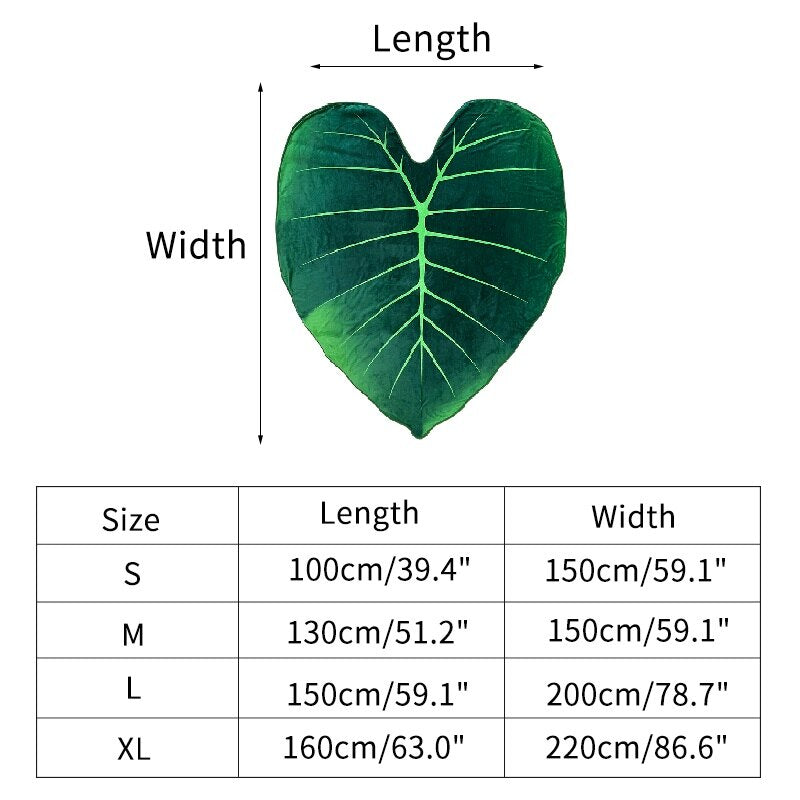 Lisslune | Super Soft Giant Leaf Blanket