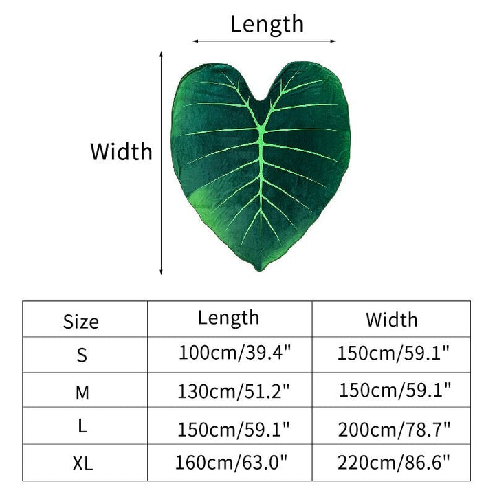 Lisslune | Super Soft Giant Leaf Blanket