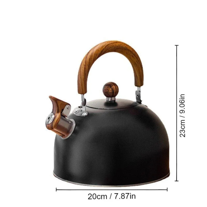 Lisslune | 1 piece 2.5/3 l liter kettle made of stainless steel, thickened kettle, gas induction stove, universal kettle, kettle