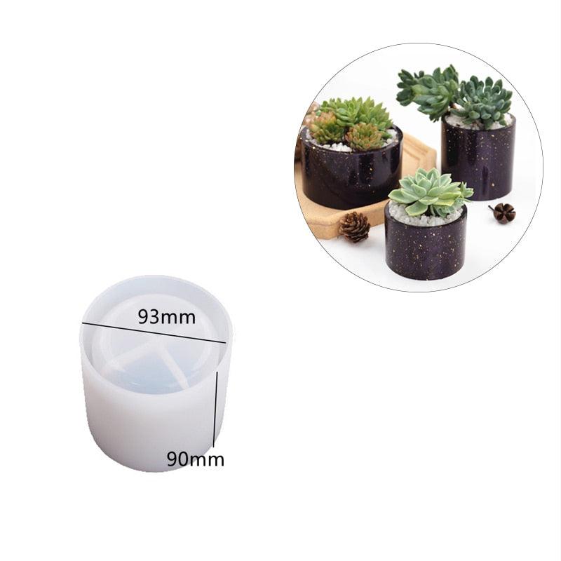 Lisslune | Silicone mold set for creative candle jars and flower planters