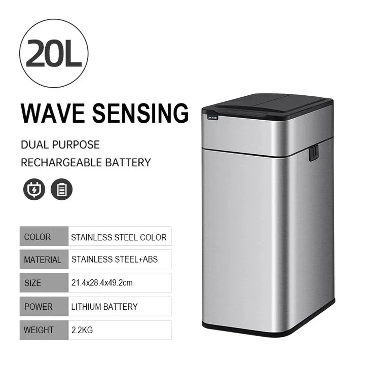 Lisslune | Smart Stainless Steel Automatic Sensor Trash Bin