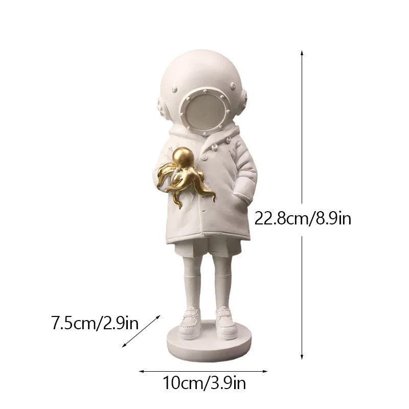 Lisslune | Dropshipping Banksy Sculpture Collection Flower Thrower Statue Pop Art Modern Balloon Girl Figurine Office Home Decoration