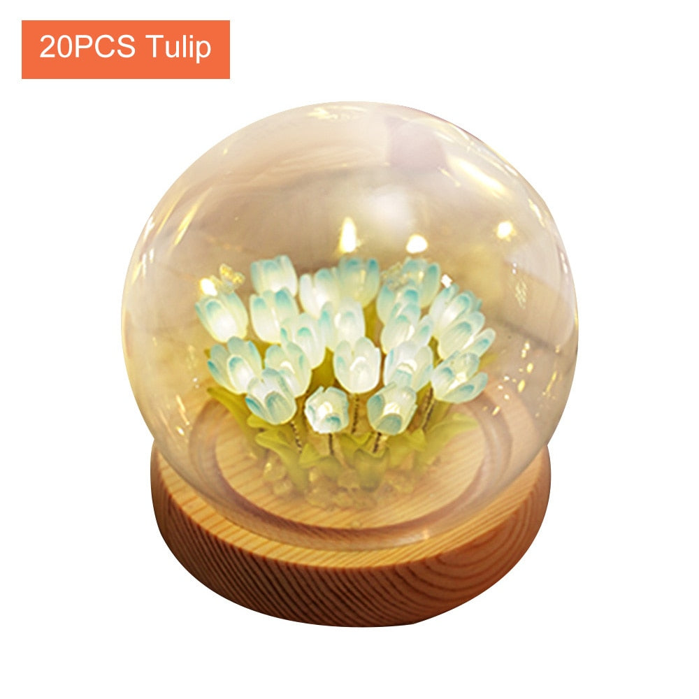 Lisslune | Shiny Tulip Handmade Night Lamp
