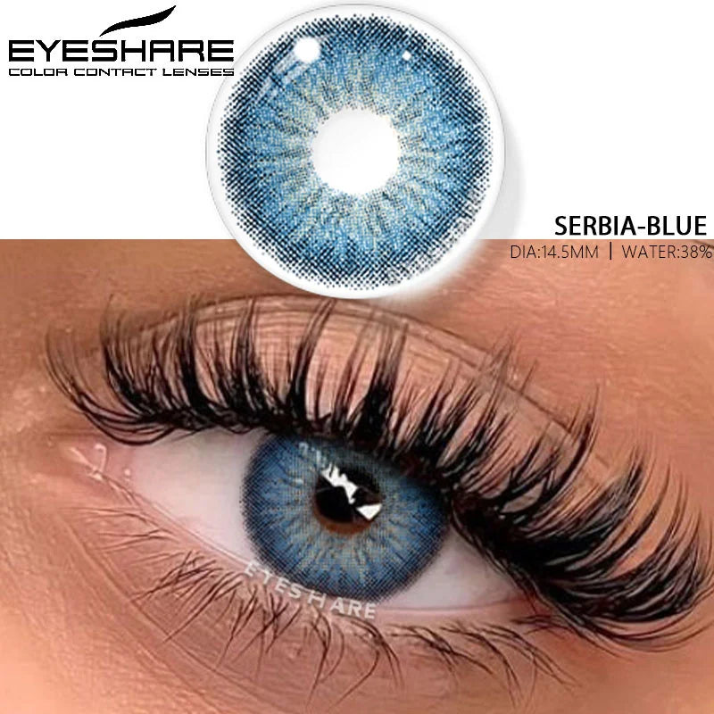 Rynx | 1 Pair Colored Contact Lenses for Cosmetic Eyes high-quality blue lenses gray contact lenses fashionable cosmetic green eye lenses