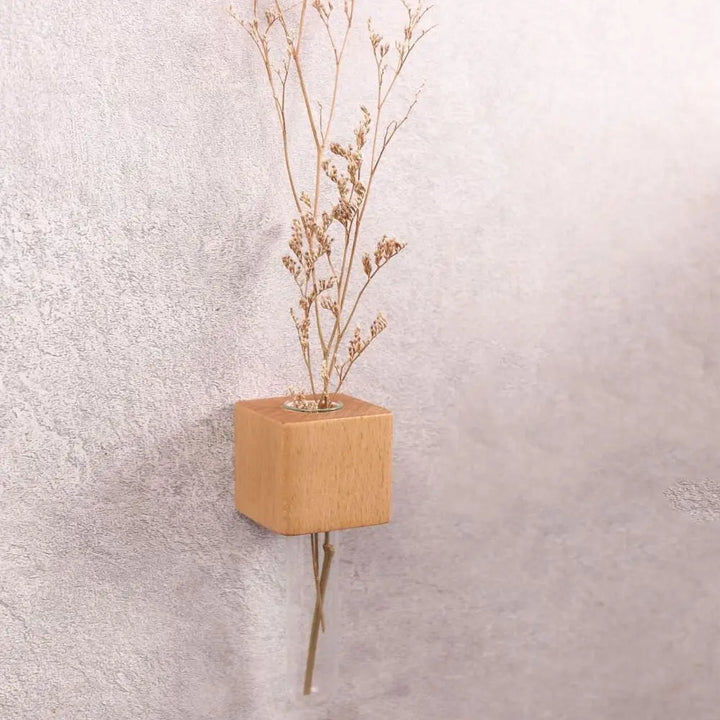 Lisslune | Wooden Magnetic Flower Tube Vase