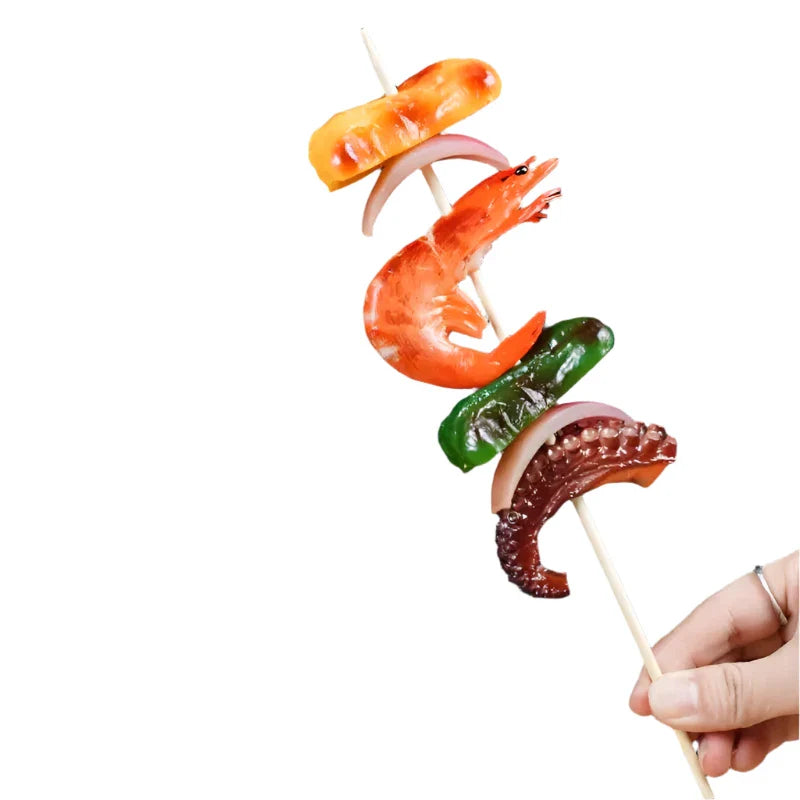 Lisslune | Realistic Barbecue Simulation Skewers for Creative Cooking Displays and Fun Play