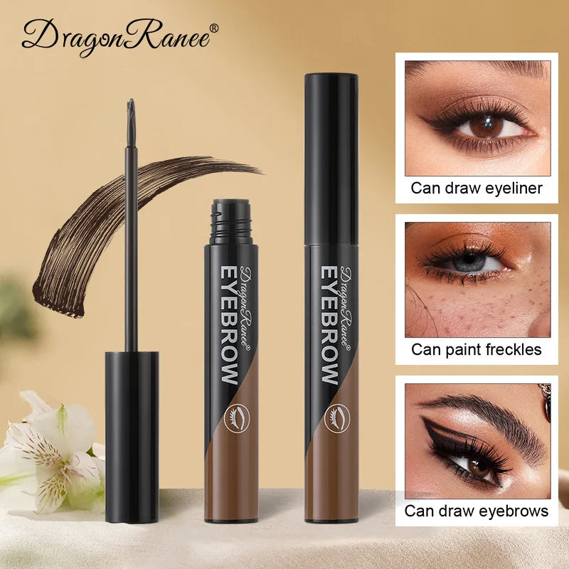 Rynx | Peel-off Eyebrow Gel Natural Eyebrow Tattoo Dark Brown Tint Makeup Waterproof Long-lasting Eyebrow Enhancer Liquid Gel Tear-proof Easy