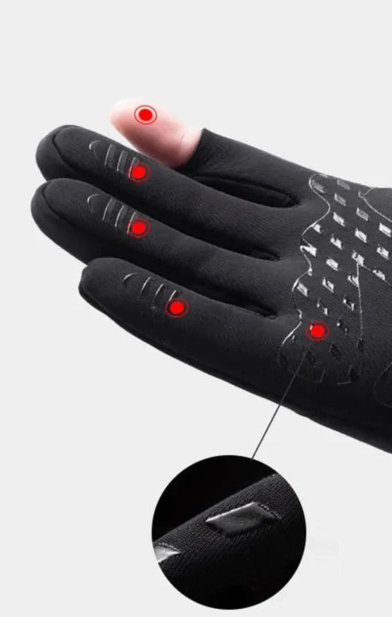 Lisslune | Waterproof Touchscreen Gloves with Foldable Thumb and Index Finger