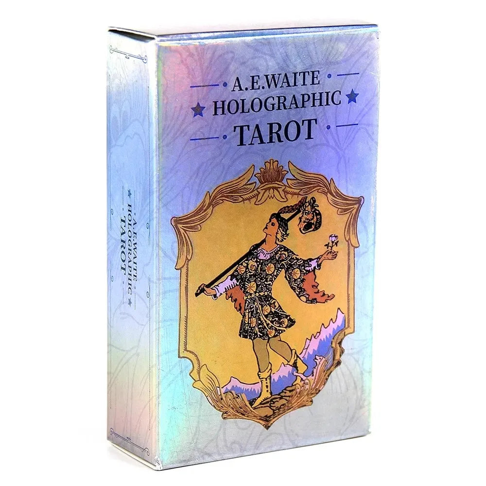 Rynx | 10.3*6cm MagicSeer Rainbow Tarot Card Decks, Tarot Cards and Book Sets for Beginners, holographic Tarot Deck Board Game