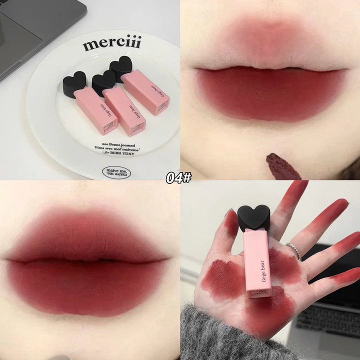 Rynx | 6 Colors Matte Velvet Lipstick Long-lasting Makeup Liquid Lip Gloss Waterproof Non-bleeding Cup Lip Lacquer Tint Makeup Cosmetics