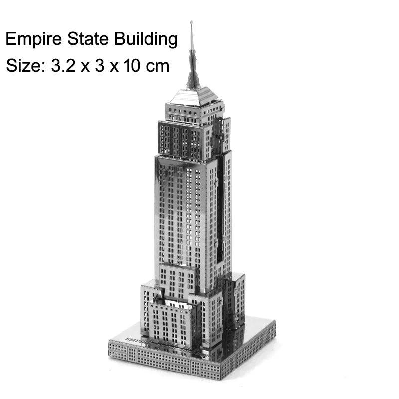 Lisslune | Global Landmark 3D Metal Puzzle Set: Construct and Explore Iconic Structures