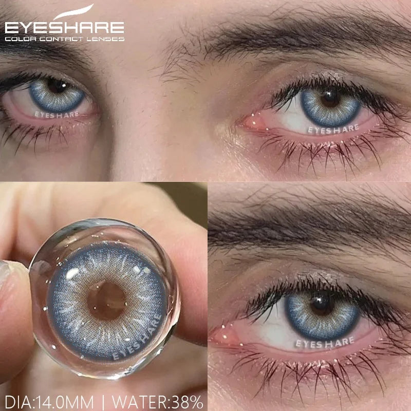 Rynx | 1pair color contact lenses gray color contacts for eye fashion blue eye lenses annual green eye contacts black lenses