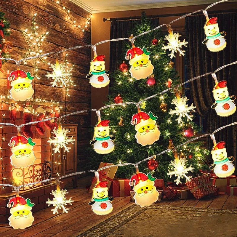 Rynx Christmas Tree LED Fairy Light String 1.5M 10LED Xmas Hanging Light Fairy Light Garland Home Decor Ornament New Year Gifts