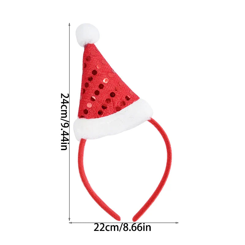 Rynx Christmas Headband Kids Adults Santa Moose Xmax Tree Hair Accessories Photo Props Christmas Decoration 2024 New Year Gifts