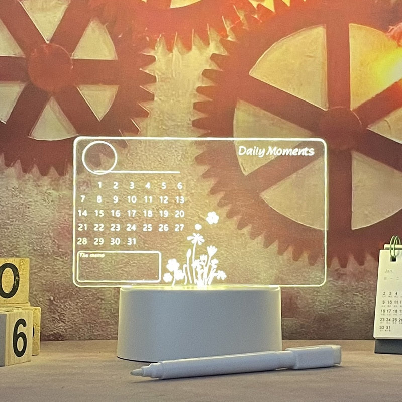 Lisslune | Creative Note Board Led Table Lamp