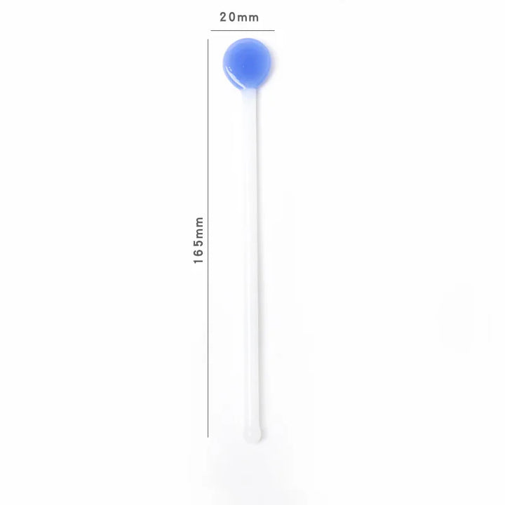 Rynx | Sweet Colored Glass Long Handle Stirring Spoon Coffee Milk Dessert Ice Spoon Colored Transparent Glass Spoon
