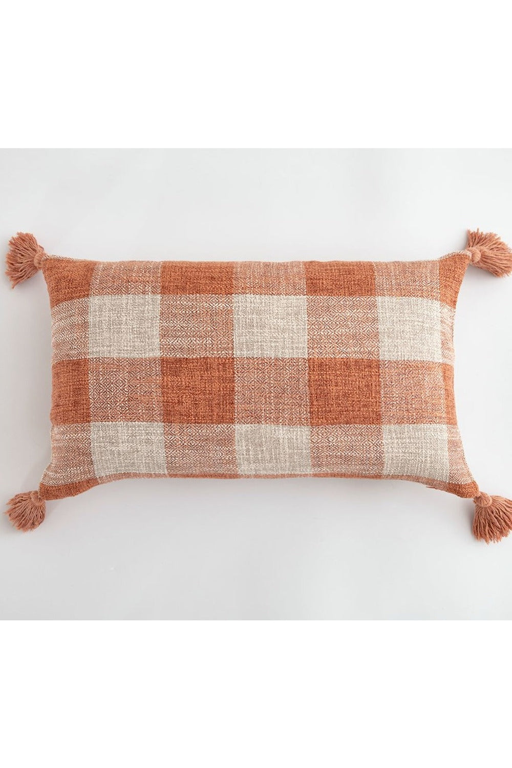 Lisslune | White Tassel Cushion Cover