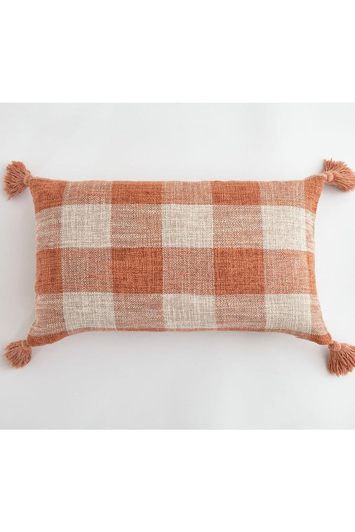 Lisslune | White Tassel Cushion Cover