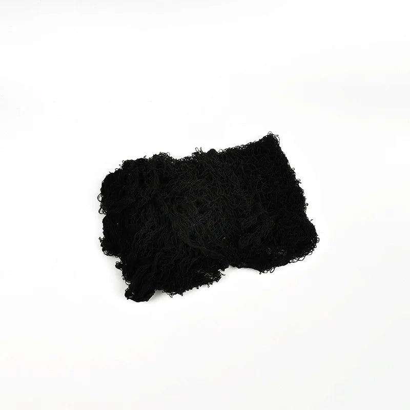 Rynx | Horror Halloween Party Decoration Haunted House Entrance Outdoor Deco Black Scary Fabric Creepy Gauze Gothic Props