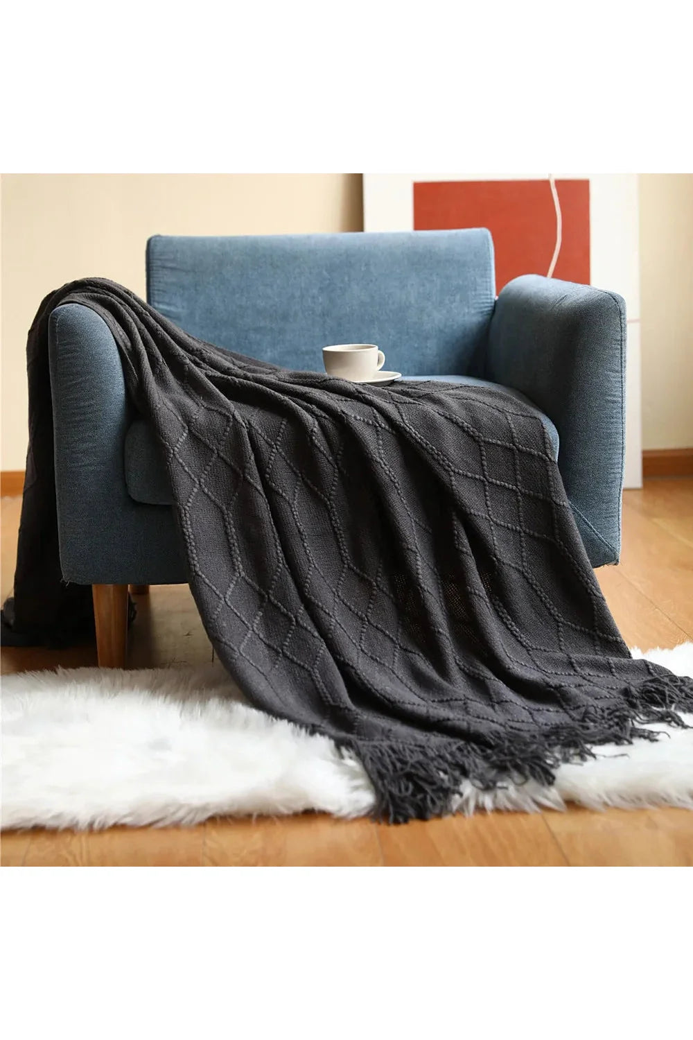 Lisslune | dune textured throw blanket