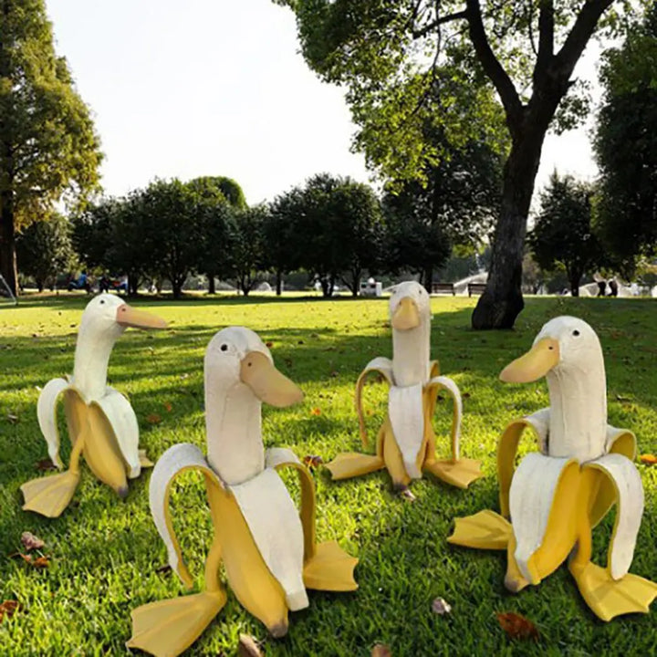 Lisslune | Peeled Banana Duck Face Garden Decor