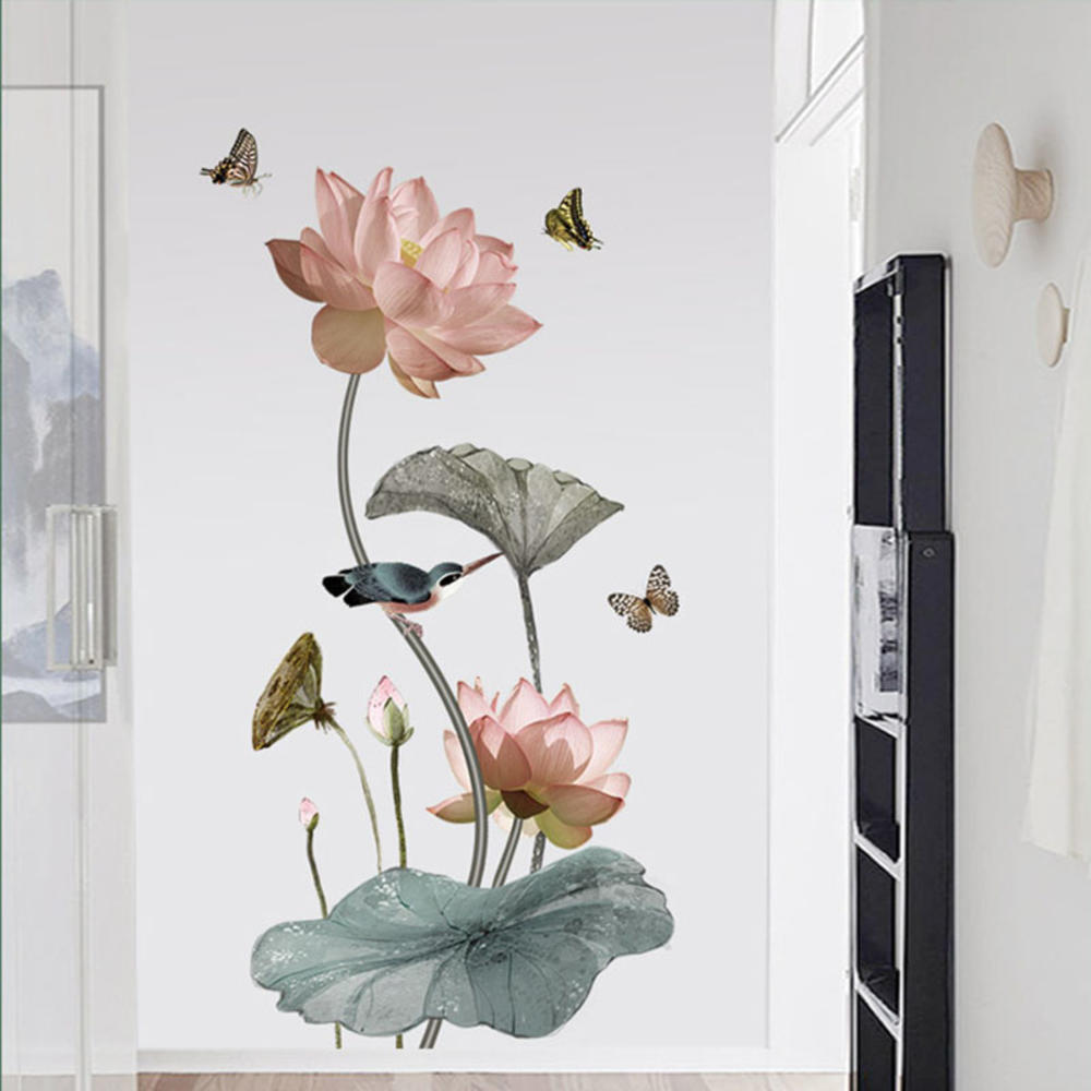 Lisslune | Modern Blossom Lotus Self-Adhesive Wall Sticker