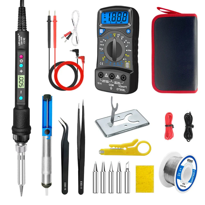 Lisslune | Digital Display 80W Soldering Iron Set with Adjustable Temperature – Fusion