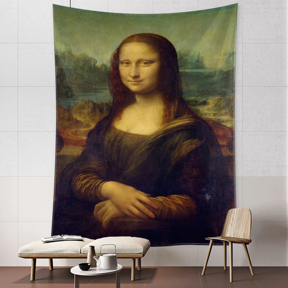 Lisslune | Pop Art Mona Graffiti Wall Tapestry