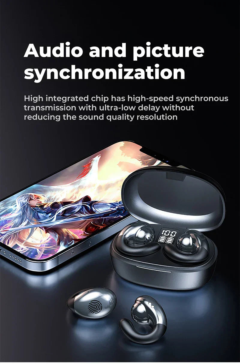 Lisslune | Super Lightweight Bone Conduction Bluetooth Wireless Sports Earphones Headphones