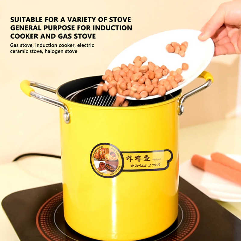 Lisslune | Mini Oil Filter Deep Fryer Pot