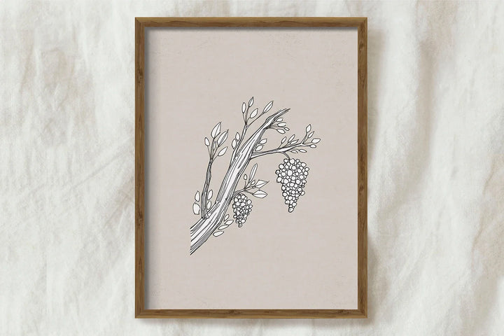 Lisslune | and branches canvas poster