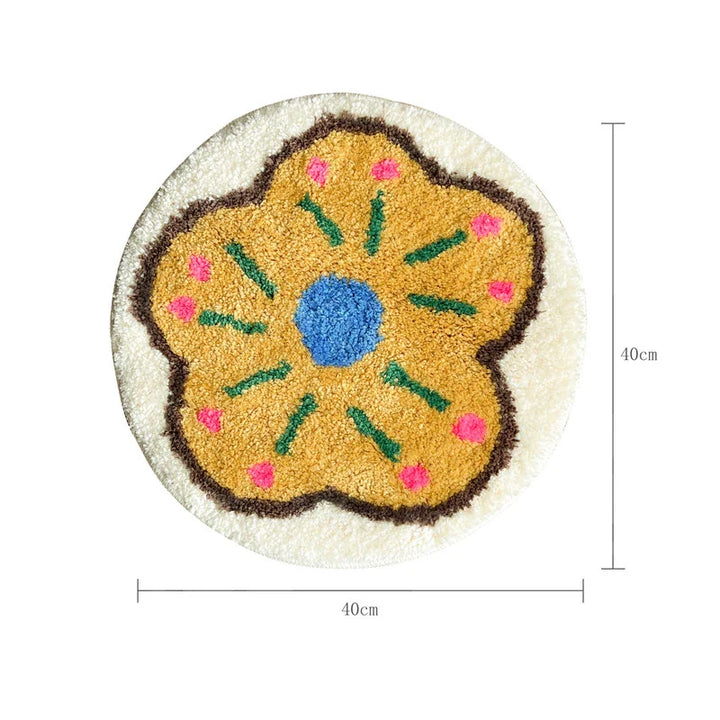 Rynx | Beautifully padded seat cushion Soft Round Square Floral Coffee Egg Chair Sofa Pad Home Office Warm Decor for Autumn Winter 40x40cm
