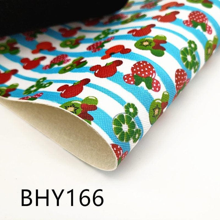 Lisslune | Lively cartoon theme vinyl fabric for A4 crafting projects