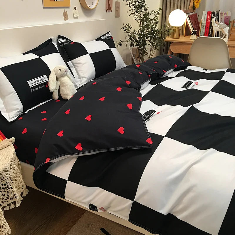 Rynx | Bedding Set Bedding 2 Bedroom Duvet Cover For Girls Adults Bedspread Bed Sheet Quilt Cover King 220x240 Cover