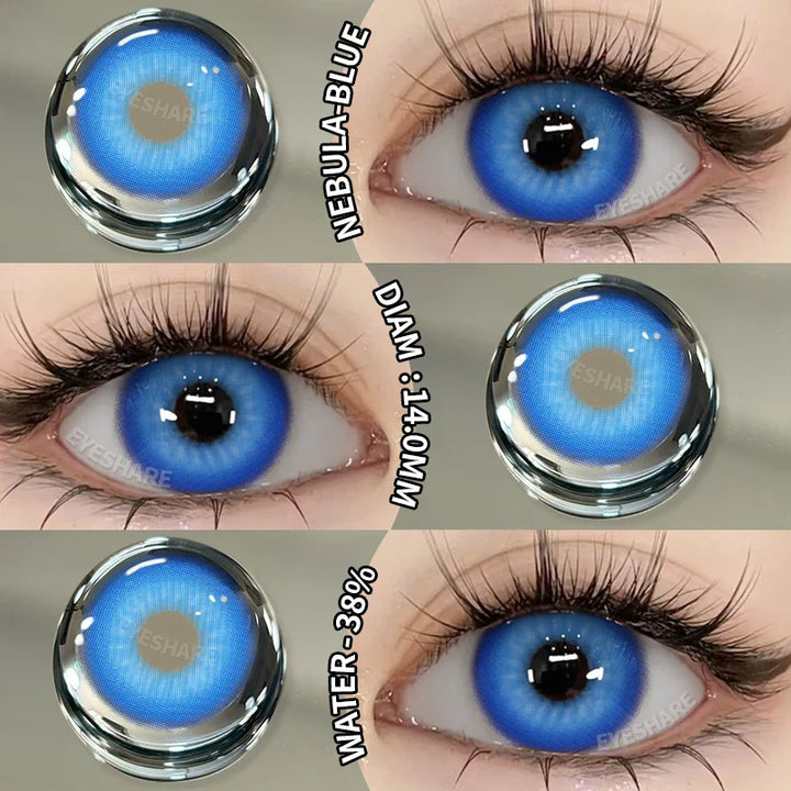 Rynx | Halloween Cosplay Colored Contact Lenses 1 Pair Cute Blue Contacts Anime Red Lenses Beautiful Pupils Green Eyelens