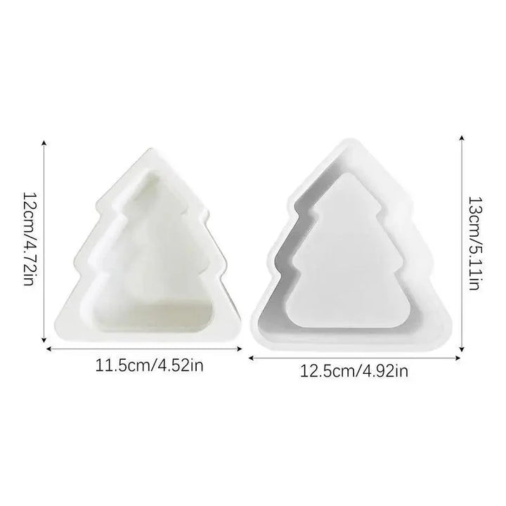 Lisslune | Festive Christmas Tree Silicone Mold for Candles and Ornaments