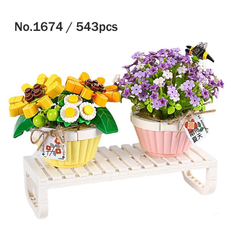 Lisslune | Elegance in Bloom: Premium Bonsai Building Set