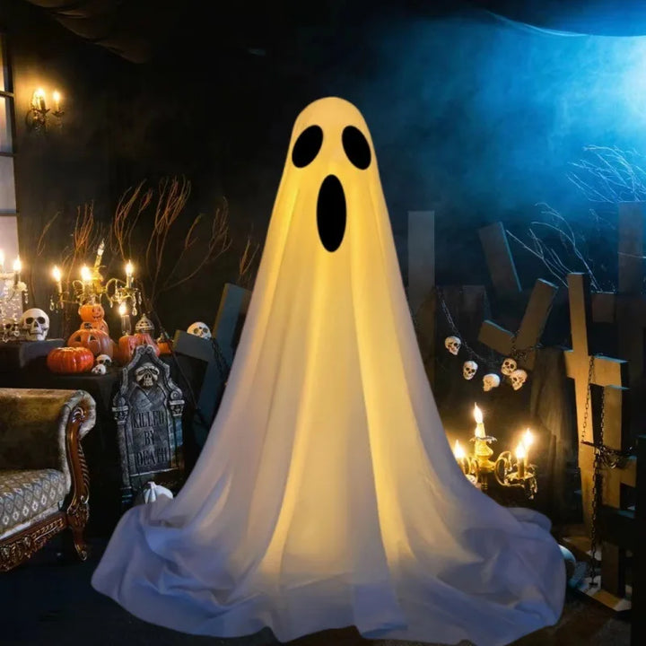 Rynx | New Ghost Lantern Halloween Decoration Courtyard Decoration Halloween Gift Courtyard Standing Spirit Face Halloween Decoration