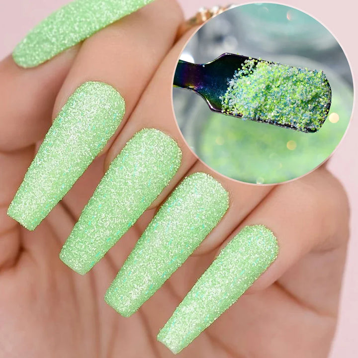 Rynx | 6 Glasses/Set Iridescent Candy Sweater Nail Glitter Powder Shiny Fine Sugar Dust Nail Chrome Pigment Nail Art Gel Polish Decorations