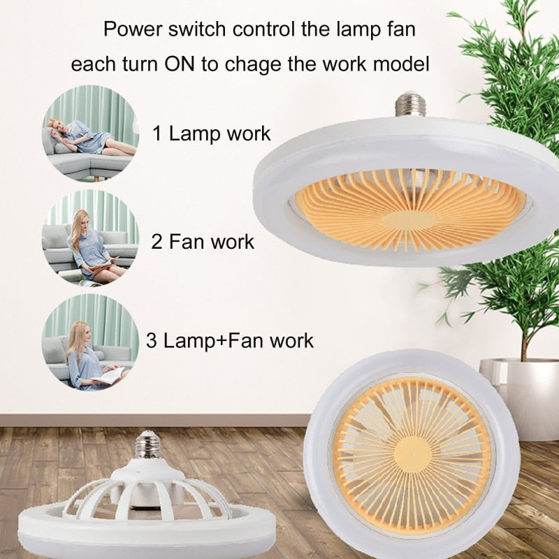 Lisslune | Remote Control Ceiling Fan Lamp