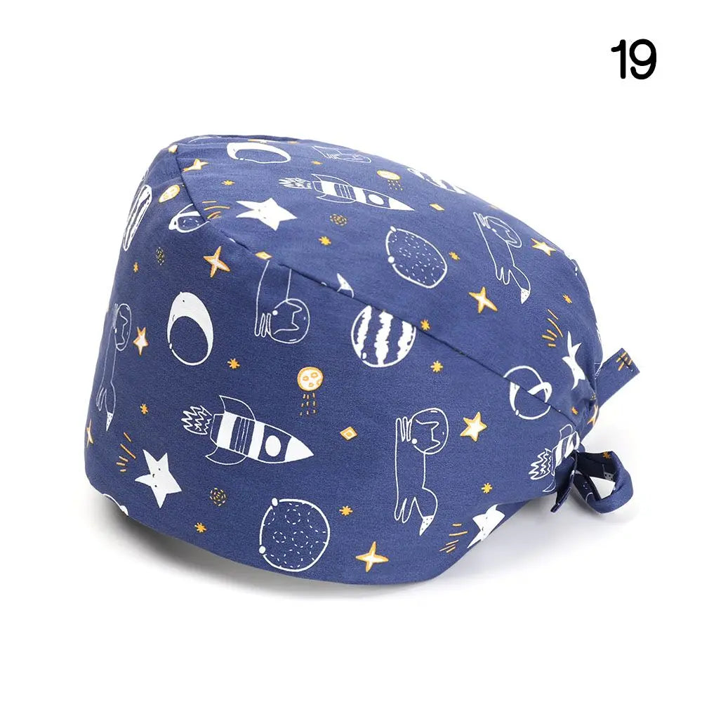 Lisslune | Adjustable surgical cap with ponytail holder and buttons